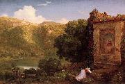 Thomas Cole II Penseroso oil on canvas